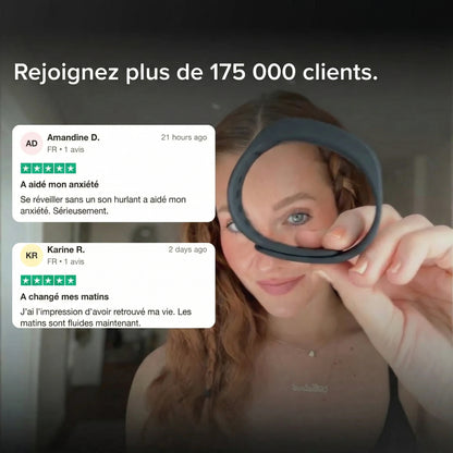 RiseFloow - Bracelet Réveil Vibrant Blanc